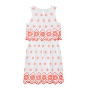 NEW J.Crew Crewcuts Ivory Coral Dress
